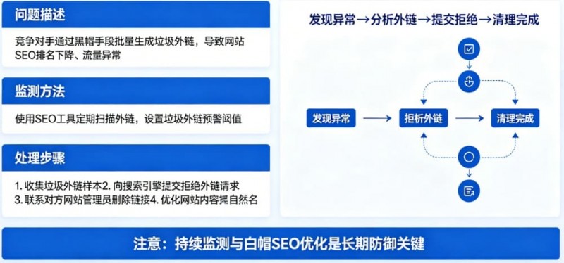 【掼蛋扑克】博彩平台的“负面SEO”防御：竞争对手恶意刷垃圾外链怎么办？
