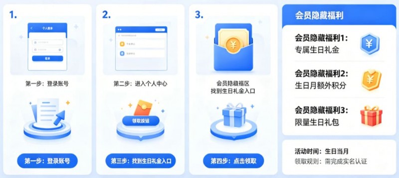 【掼蛋扑克】开云体育生日礼金如何领取？会员隐藏福利大公开